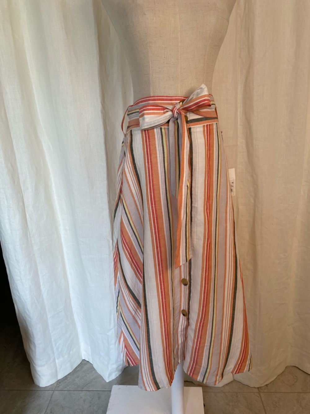 A New Day Linen Blend Skirt NWT